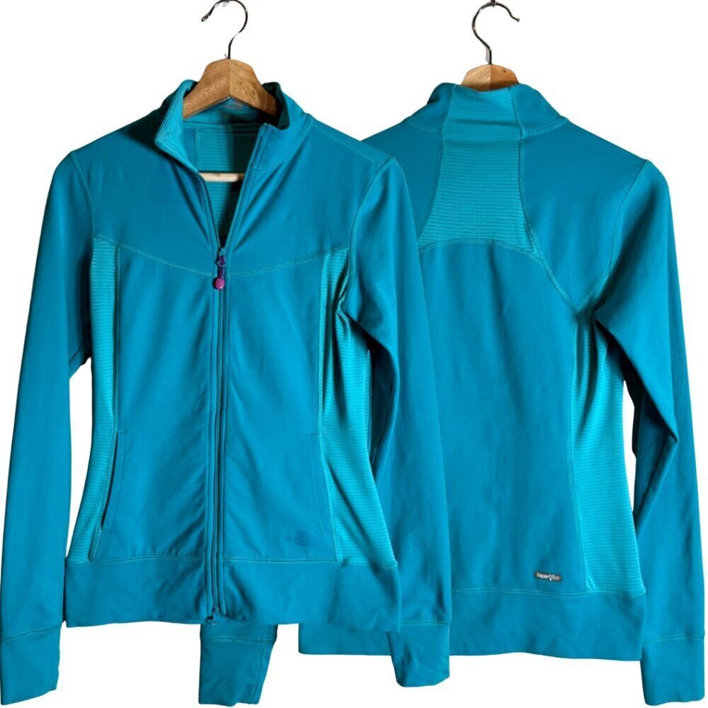 The North Face Vapor Wick Full Zip Lightweight Jacket Women's Small Blue Active